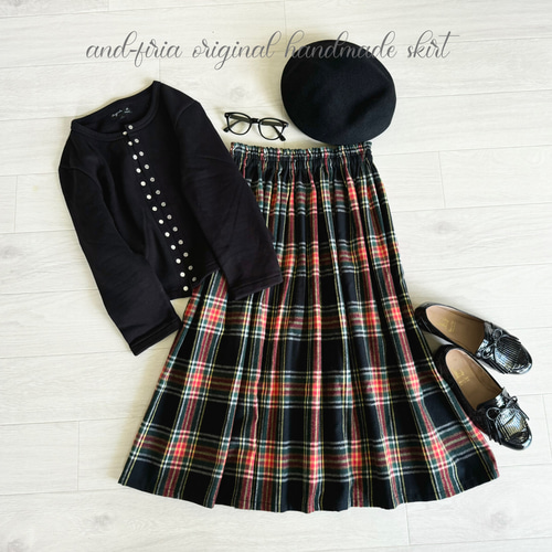 ANAYI シャギーチェック ロングスカート ANAYI シャギーチェックロングスカート - メルカリ