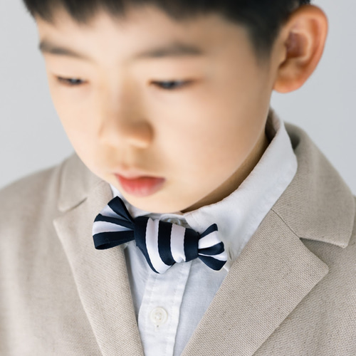 140 150 160 ナチュラルコットン 【スーツ】選べる 蝶ネクタイ 七五三