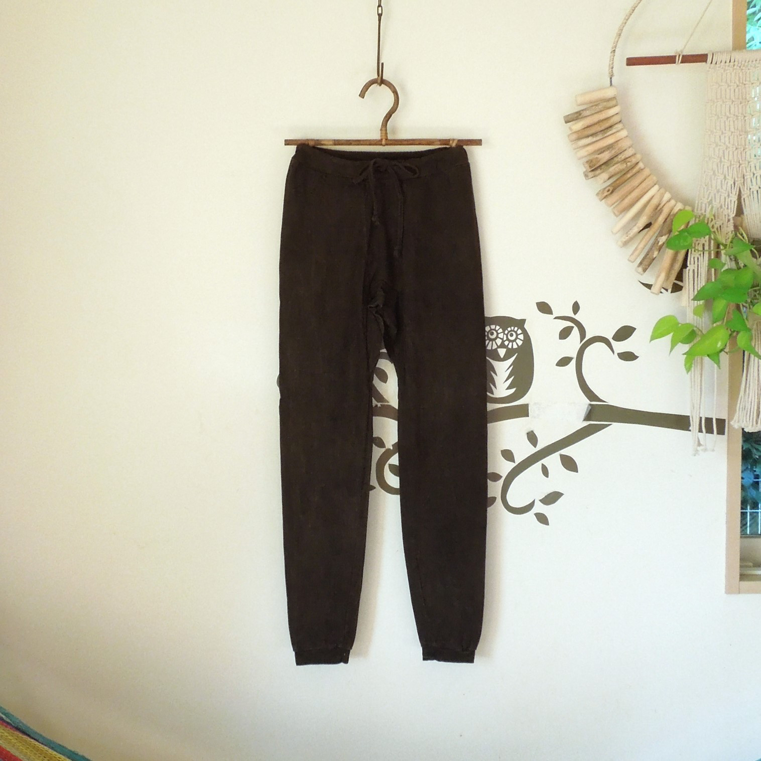 【再入荷】asana ヘンプコットン 厚手 インナーパンツ●草木染めマクガ