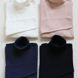 【3サイズから選べる◎】タートルネック ストレッチプルオーバー【ブラック】 10枚目の画像