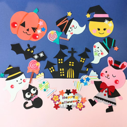 セール 色紙 壁面 アルバム ラミネート可 「ハロウィンの大行進