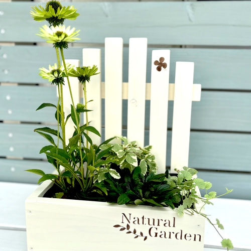 木製プランター ハンドメイド （Natural Garden クローバー リーフ