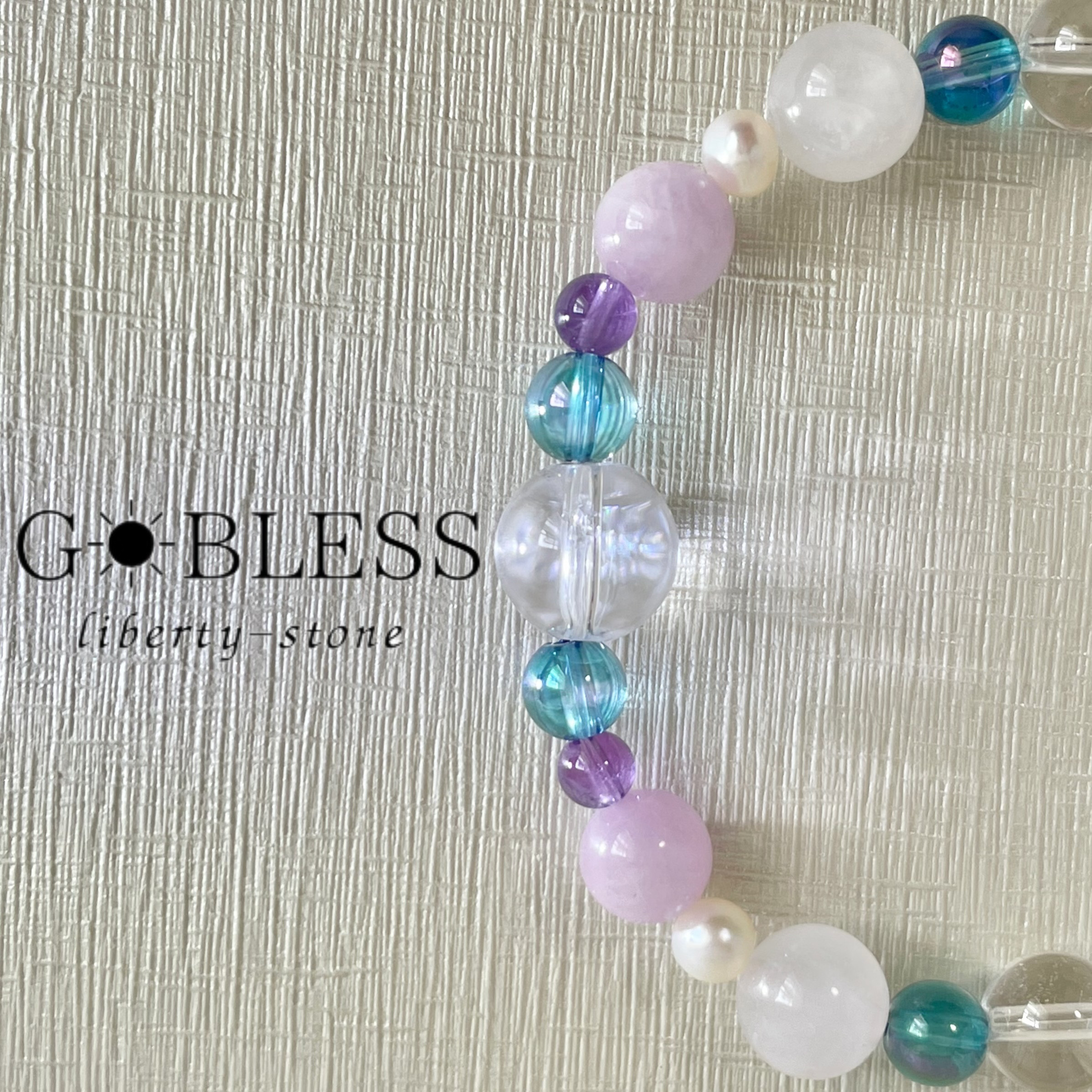 【数量限定】156.  9月のマーメイド  ／ ブレスレット クンツァイト