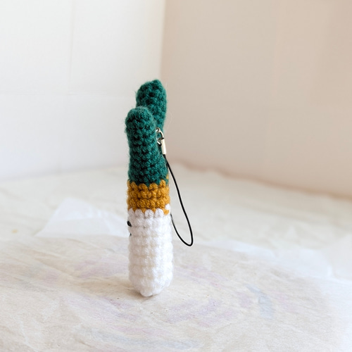 1点限り】長ネギの編みぐるみストラップ キーホルダー am!mo 通販