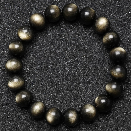 金耀石（きんようせき）念珠 単珠 天然宝石 一粒の珠 14mm