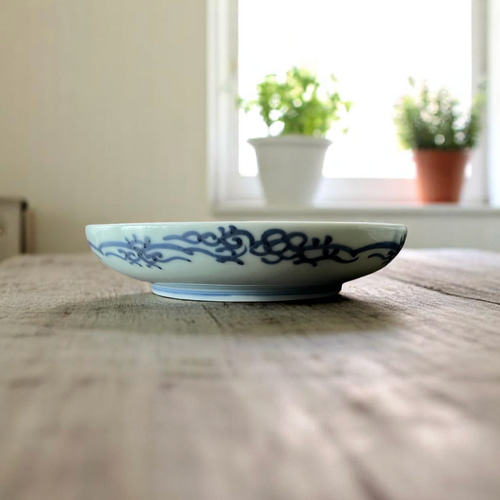 伊万里染付鶴亀甲紋様5寸皿5枚 中皿 antique art nozomi 通販