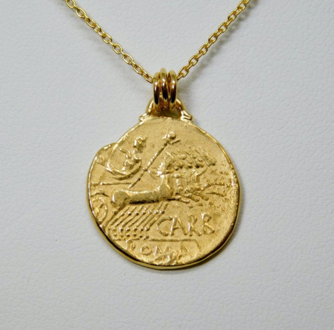 チャリオットのコインネックレス（両面タイプ・金色 or 銀色）