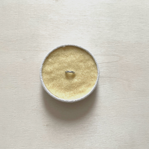 ミモザの花束刺繍ヘアゴム くるみボタン ヘアゴム cocomu 通販