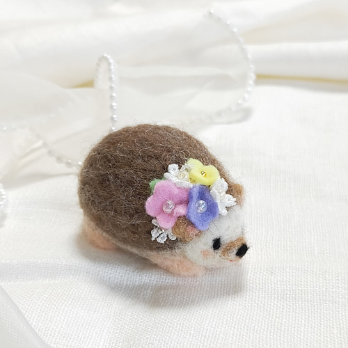 羊毛フェルトハリネズミウェルカムドール