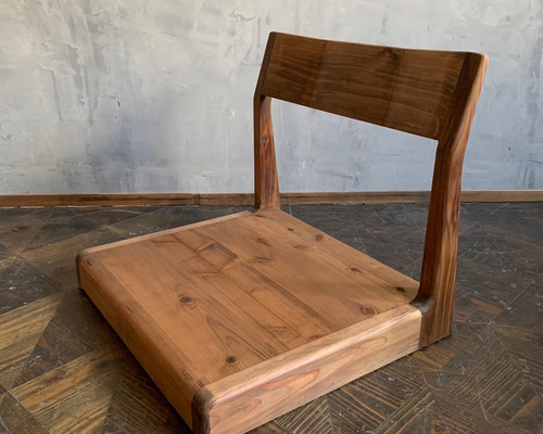 座椅子】 49×44cm 高さ43cm 無垢材 和風 座敷 和室 サイズオーダー可能