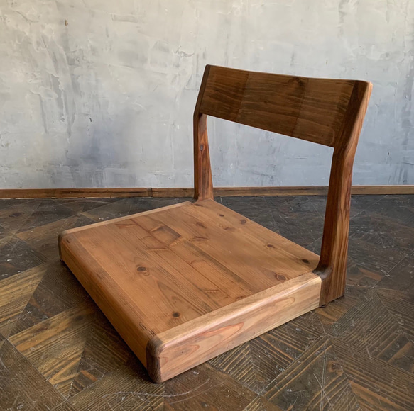 座椅子】 49×44cm 高さ43cm 無垢材 和風 座敷 和室 サイズオーダー可能