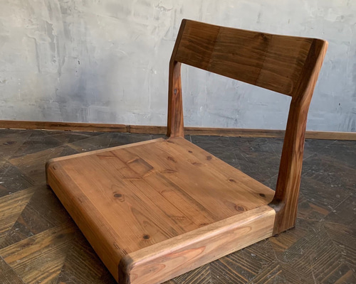 座椅子】 49×44cm 高さ43cm 無垢材 和風 座敷 和室 サイズオーダー可能