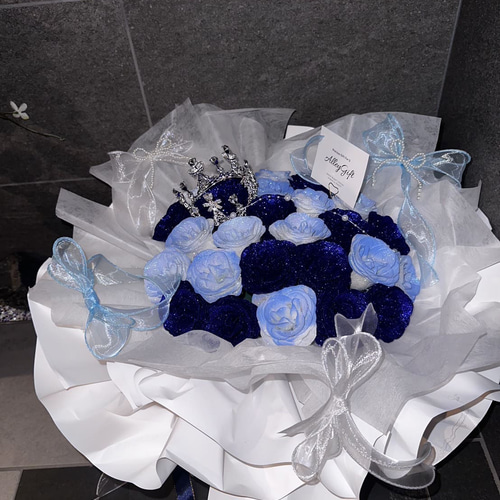 輝」グリッターローズBOX青 輝」グリッターローズBOX青
