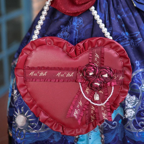 薔薇 ハート ロリータバッグ パール エレガント キュート 可愛い