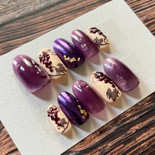 オーダー ネイルチップ ♡ ウページ order nail✩.*˚ ⁡ ⁡ #ネイルチップ #オーダーネイル#推しネイル#nail