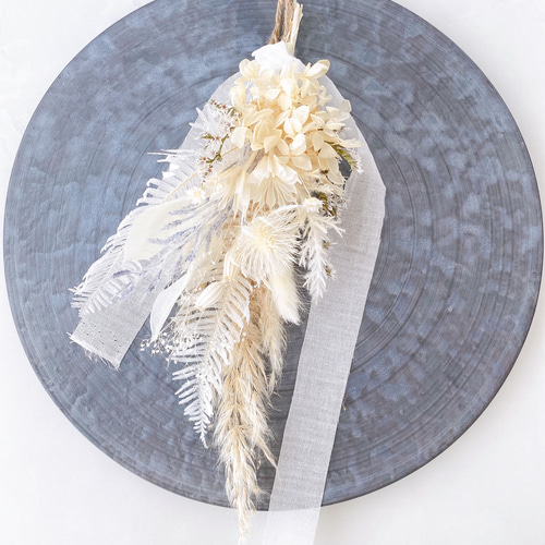 2026年 午年 お正月飾り早割価格 しめ縄&クリスマススワッグ 2way 白午