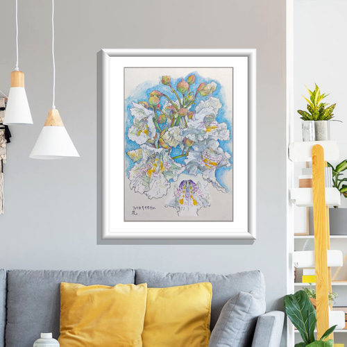 絵画。原画【かわいいマルジースはジュースが好き】 絵画。原画【かわいいマルジースはジュースが好き】 絵画