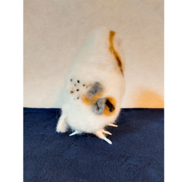 メンフクロウの雛ちゃん☆フクロウ☆羊毛フェルト 羊毛フェルト
