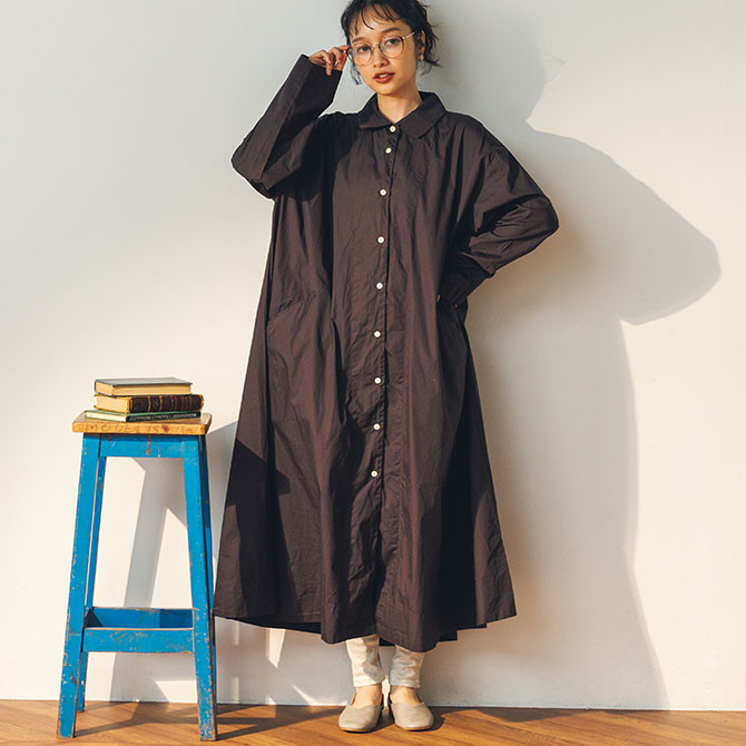 BROAD CLOTH FLARE ONE-PIECE（ブロード フレアワンピース）C2264