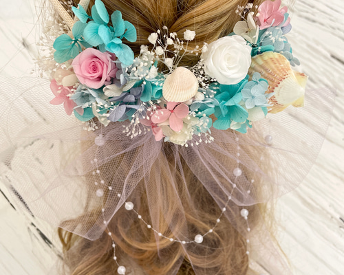 kmat5様髪飾りオーダーページ　ヘッドドレス マーメイド 髪飾り ヘッドドレス ヘッドドレス（アクセサリー