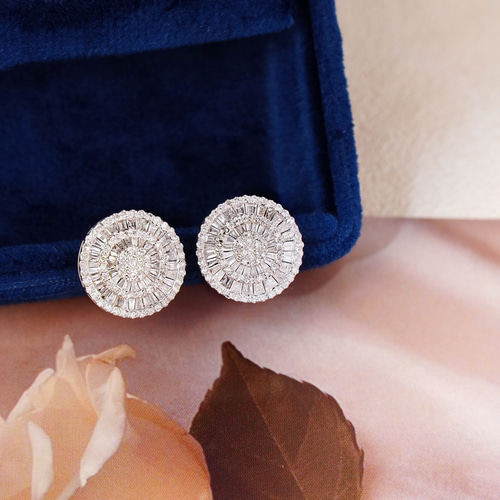 天然ダイヤモンドピアス1.2ct k18 ピアス（スタッド・一粒） パール 