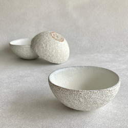 白釉 手ざわり模様スープ皿 中 ①〜⑤ お椀・ボウル・鉢 LA POTERIE