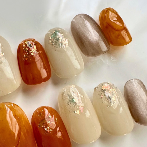 最短翌日発送】ネイルチップ 韓国 マムシ指 ちび爪 ニュアンス ちゅる