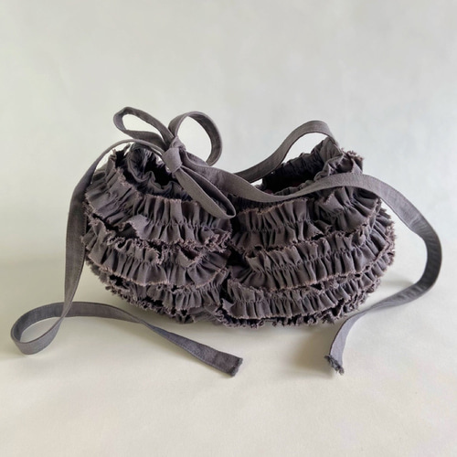 ⚮̈ミナペルホネン sky flower ブルーグリーン ネリオバッグ あおり  