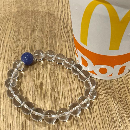 3日以内に発送します】白水晶（クリスタル）念珠 天然水晶 単珠 一粒の