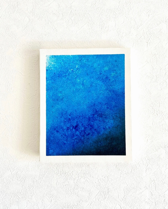 零111】絵画 宇宙 青 空 海 抽象画 原画 インテリア 絵画 零 