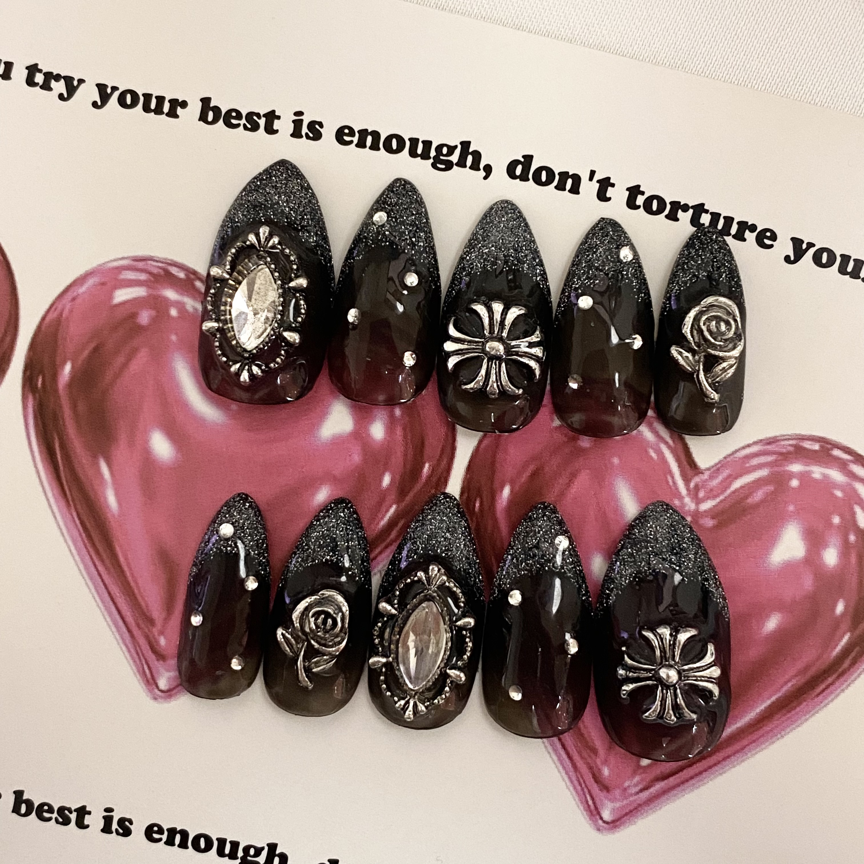 design99】フラッシュフレンチネイルチップ ネイルチップ（つけ爪  