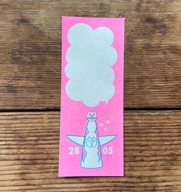 No cat No life 一筆箋12枚入り ピーチ 4枚目の画像