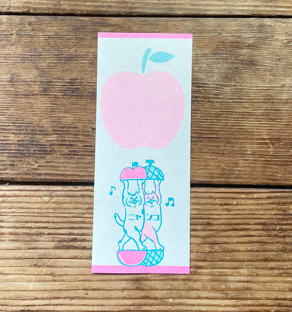 No cat No life 一筆箋12枚入り ピーチ 2枚目の画像