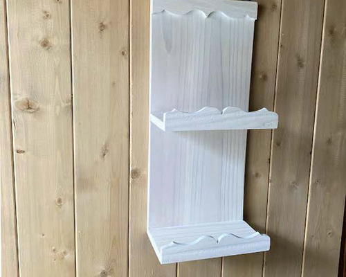 アンティーク風 2段 壁掛け棚 マルチラック ぬいぐるみ収納 小物置き