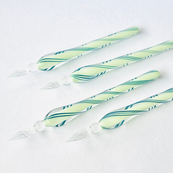 メロンキャンディーのガラスペン(細字) 4枚目の画像