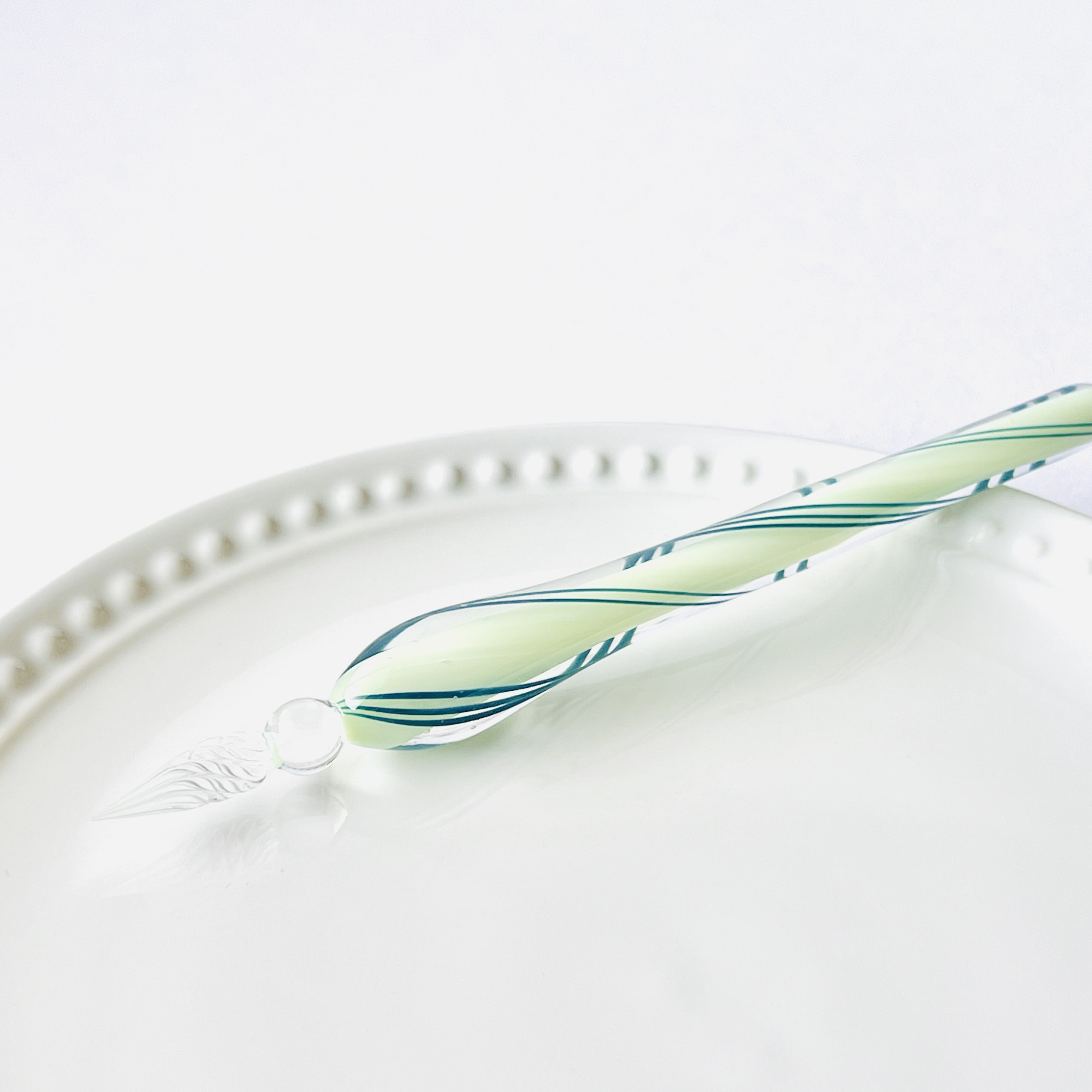 メロンキャンディーのガラスペン(細字)