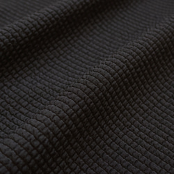 【選べる3色◎】ワッフルふくれジャガード フレアスカート【ブラック】 9枚目の画像