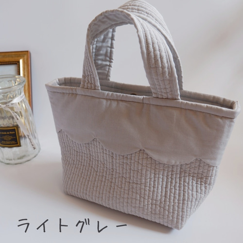 期間限定価格♡〘スカラップヌビトートМ〙ヌビバッグ ヌビトート