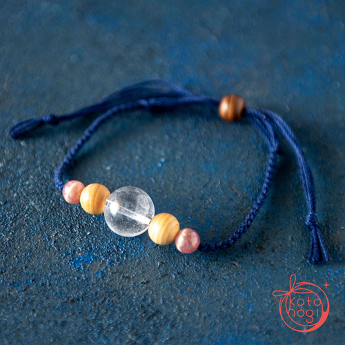 インカローズ&ガネーシュヒマール水晶ブレスレット 