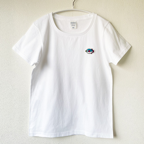 送料無料＊魚ワッペンTシャツ Ls