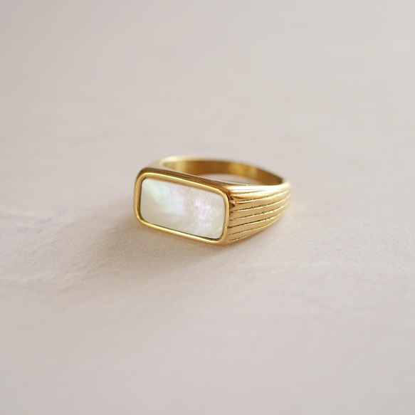 貝殼印章戒指 第1張的照片