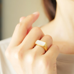 貝殼印章戒指 第6張的照片