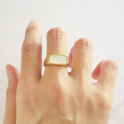 貝殼印章戒指 第7張的照片