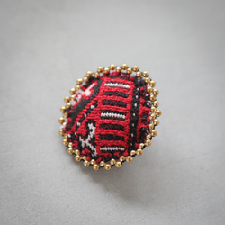 刺繍ブローチ（バローチ族） 2枚目の画像