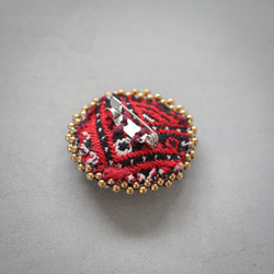 刺繍ブローチ（バローチ族） 3枚目の画像