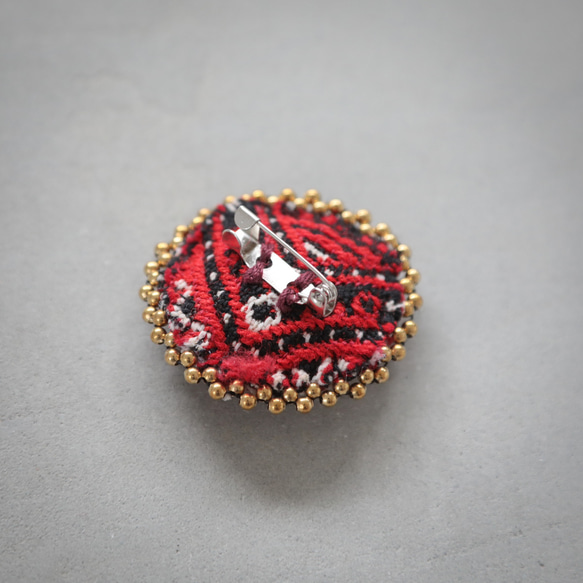 刺繍ブローチ（バローチ族） 3枚目の画像