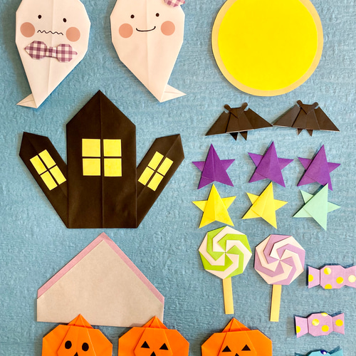 折り紙　ハロウィン　壁面飾り 折り紙 ハロウィン 壁面飾り その他素材 miko origami 通販 18209507