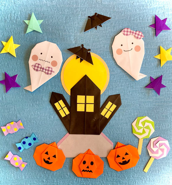 折り紙　ハロウィン　壁面飾り 折り紙 ハロウィン 壁面飾り その他素材 miko origami 通販 18209507