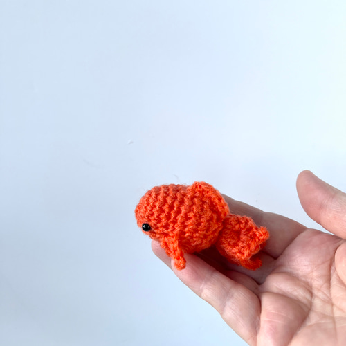 編みぐるみ☆金魚すくい（3匹セット） おもちゃ・人形 Atelierすーじー