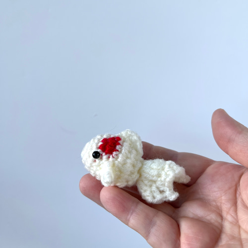 編みぐるみ☆金魚すくい（3匹セット） おもちゃ・人形 Atelierすーじー